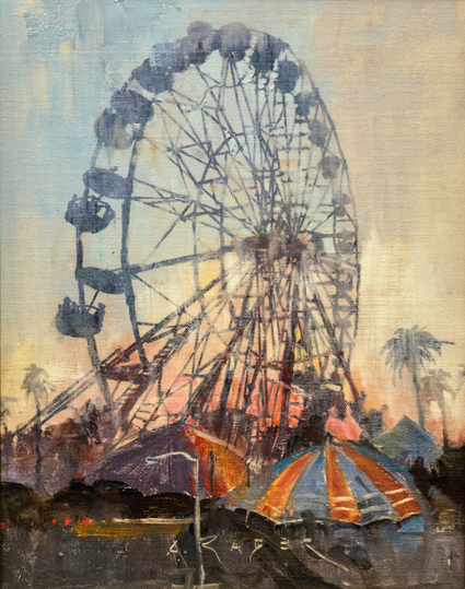 A hot Summer afternoon day at the L.A. County Fair.&ensp;<br><br><br><em>Fair Weather</em> was painted on-site at the L