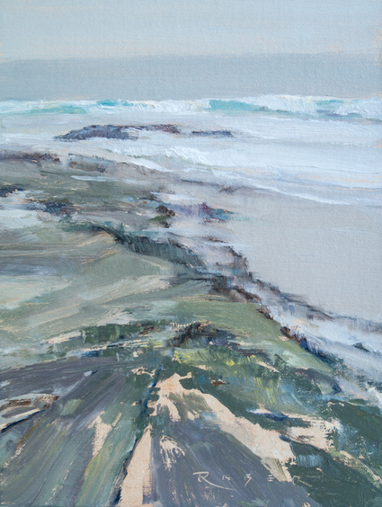 Low tide off of the coast of Laguna Beach